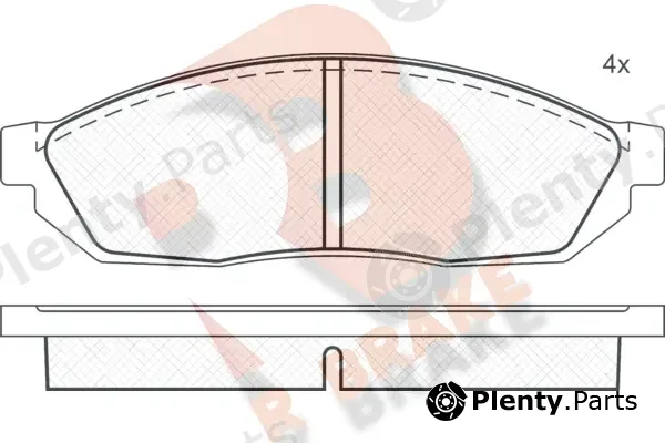 R Brake RB0311 — Brake Pad Set, disc brake
