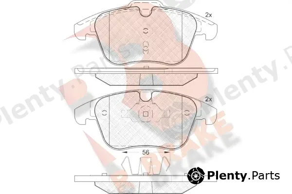 R Brake RB1775 — Brake Pad Set, disc brake