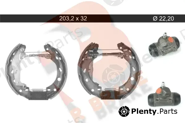 R Brake 79RBKT0112 — Brake Shoe Set