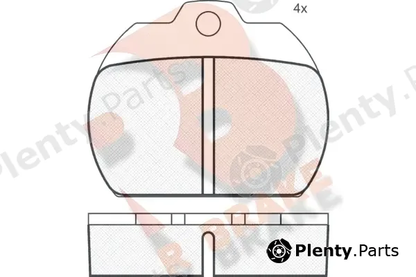 R Brake RB0161 — Brake Pad Set, disc brake