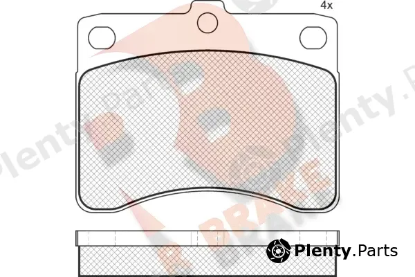 R Brake RB0725 — Brake Pad Set, disc brake
