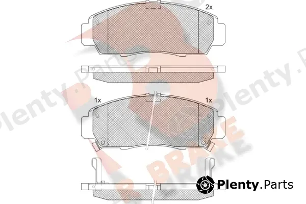 R Brake RB1543-203 — Brake Pad Set, disc brake