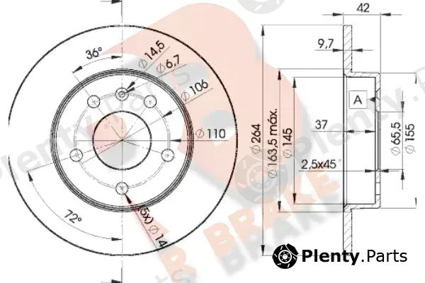 R Brake 78RBD29110 — Brake Disc