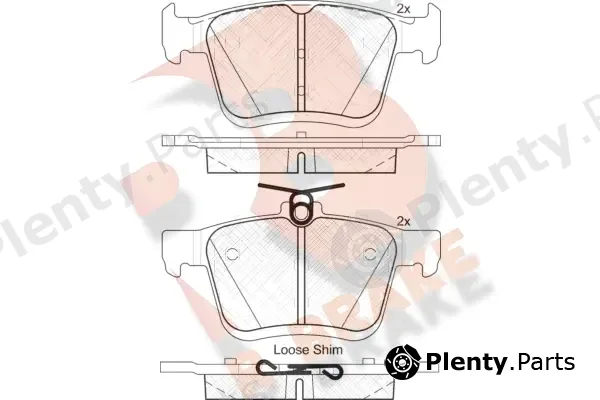 R Brake RB2099 — Brake Pad Set, disc brake