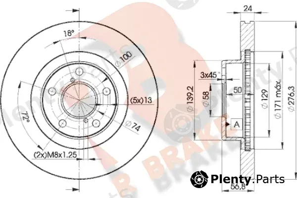 R Brake 78RBD20033 — Brake Disc