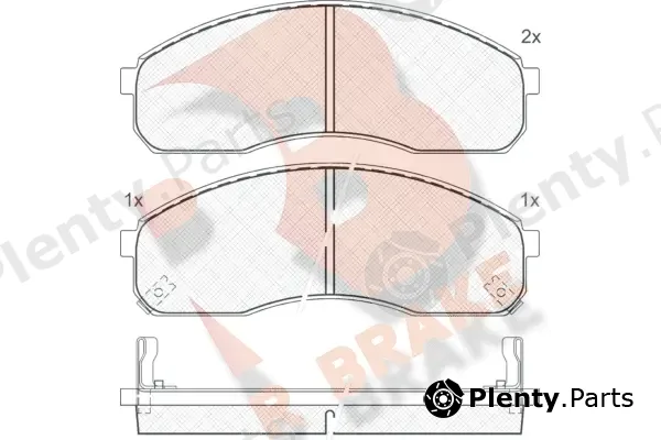 R Brake RB1455 — Brake Pad Set, disc brake