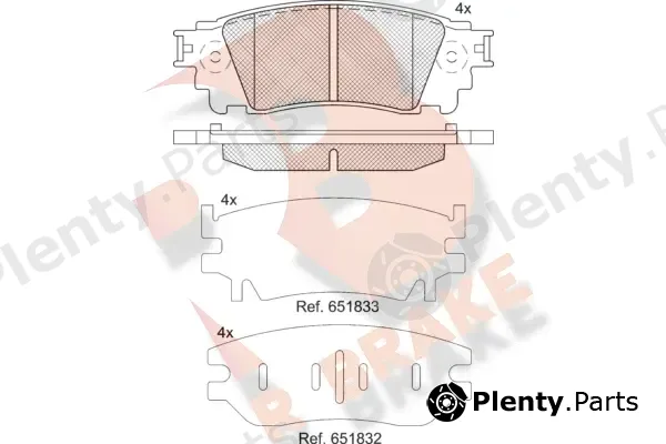 R Brake RB2241 — Brake Pad Set, disc brake