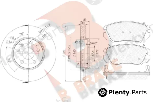 R Brake 3R19145387 — Brake Kit, disc brake