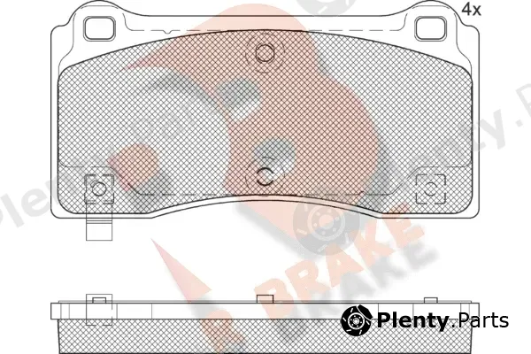 R Brake RB2406 — Brake Pad Set, disc brake