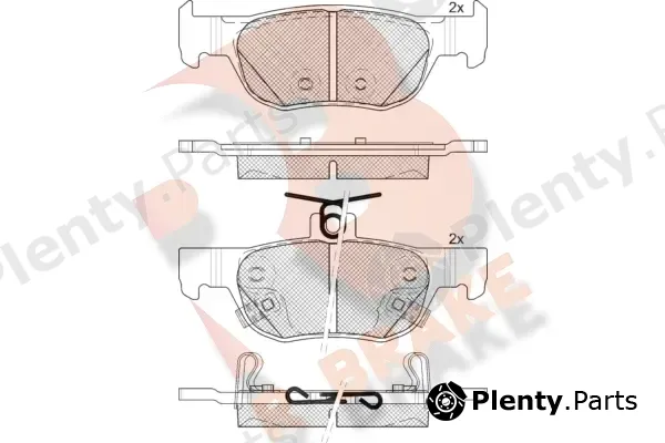 R Brake RB2374 — Brake Pad Set, disc brake