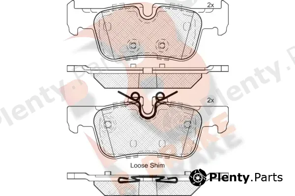 R Brake RB2193 — Brake Pad Set, disc brake