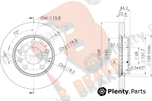 R Brake 78RBD24009 — Brake Disc