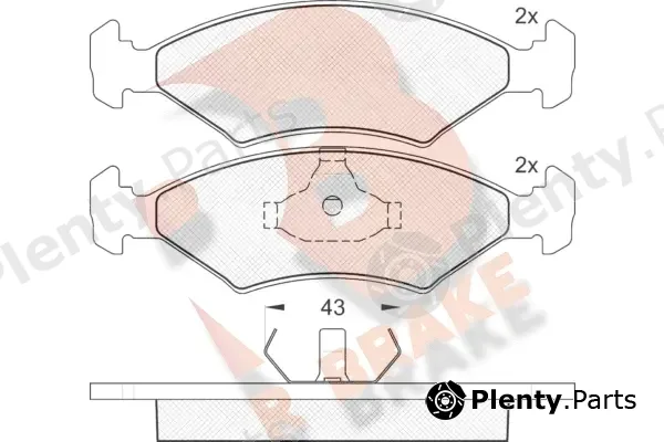 R Brake RB0329 — Brake Pad Set, disc brake