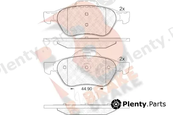 R Brake RB1860 — Brake Pad Set, disc brake