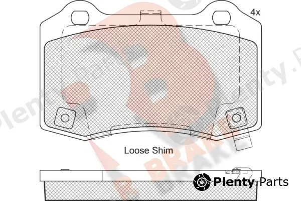 R Brake RB2230 — Brake Pad Set, disc brake