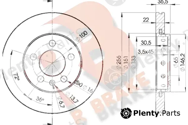 R Brake 78RBD25602 — Brake Disc