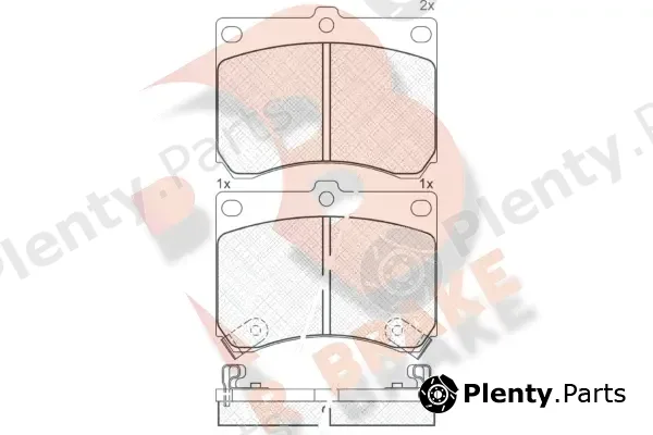 R Brake RB0879 — Brake Pad Set, disc brake