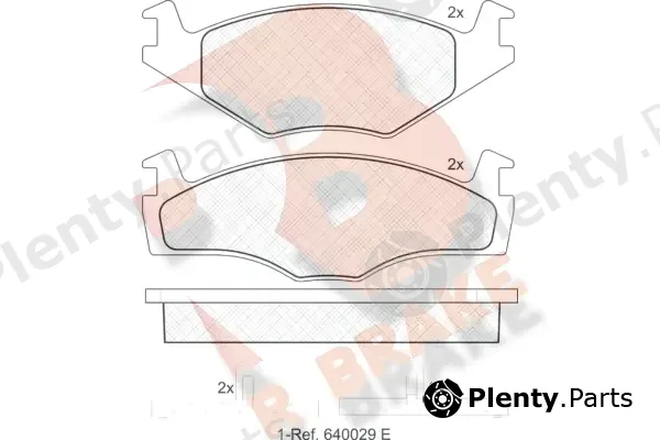 R Brake RB0460 — Brake Pad Set, disc brake