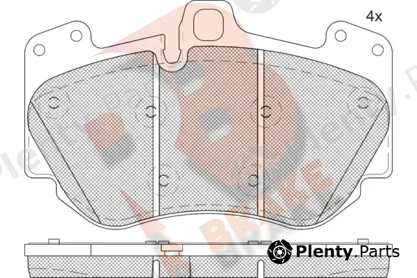 R Brake RB2349 — Brake Pad Set, disc brake