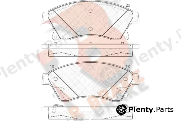 R Brake RB1942-202 — Brake Pad Set, disc brake