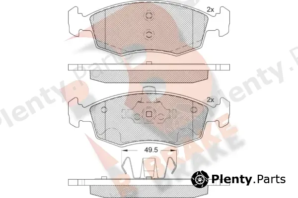 R Brake RB1441-203 — Brake Pad Set, disc brake