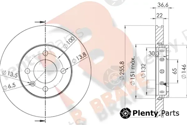 R Brake 78RBD29614 — Brake Disc