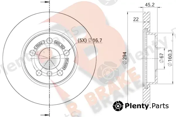 R Brake 78RBD20046 — Brake Disc