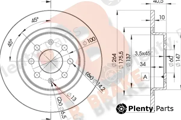 R Brake 78RBD20592 — Brake Disc