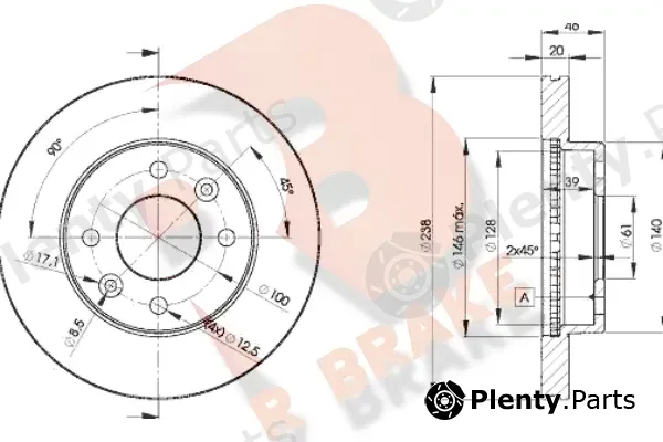 R Brake 78RBD24287 — Brake Disc