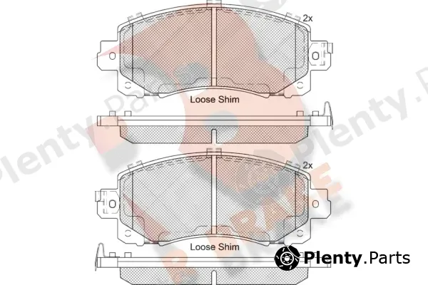 R Brake RB2313 — Brake Pad Set, disc brake