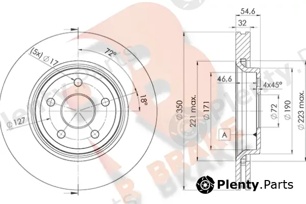 R Brake 78RBD25152 — Brake Disc