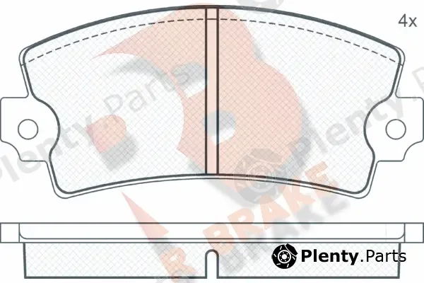 R Brake RB0089 — Brake Pad Set, disc brake