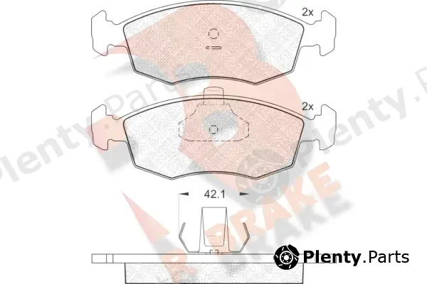 R Brake RB1441 — Brake Pad Set, disc brake