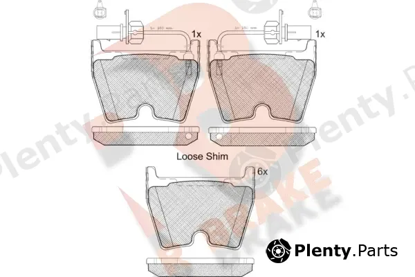 R Brake RB2113 — Brake Pad Set, disc brake