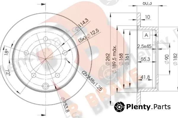 R Brake 78RBD28326 — Brake Disc