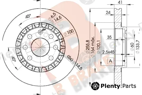 R Brake 78RBD29042 — Brake Disc