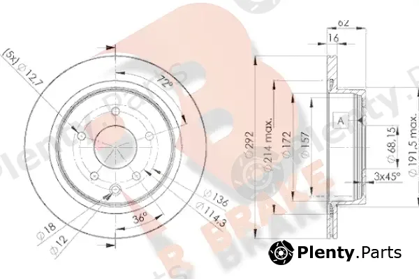 R Brake 78RBD22071 — Brake Disc