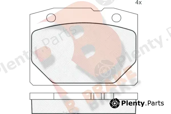R Brake RB0155 — Brake Pad Set, disc brake