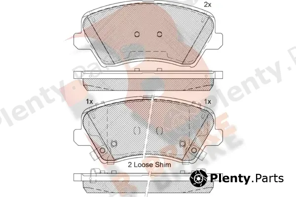 R Brake RB2029-207 — Brake Pad Set, disc brake