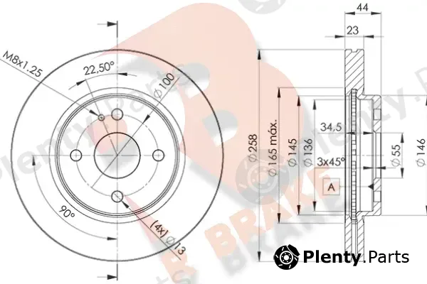 R Brake 78RBD26036 — Brake Disc