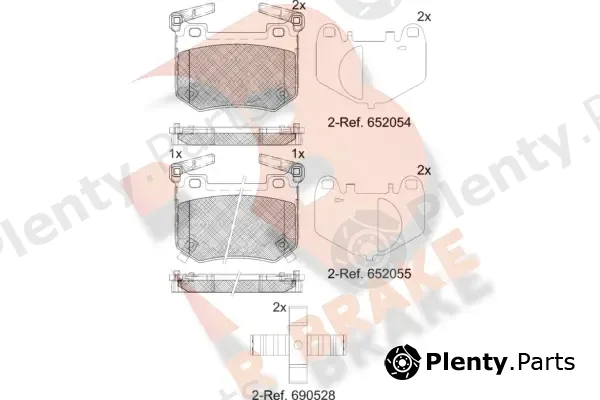 R Brake RB2396 — Brake Pad Set, disc brake