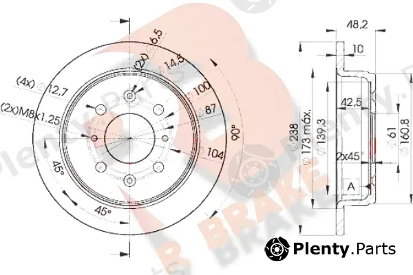 R Brake 78RBD20817 — Brake Disc