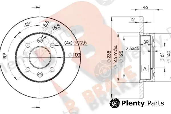 R Brake 78RBD24286 — Brake Disc