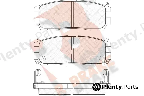 R Brake RB0991 — Brake Pad Set, disc brake