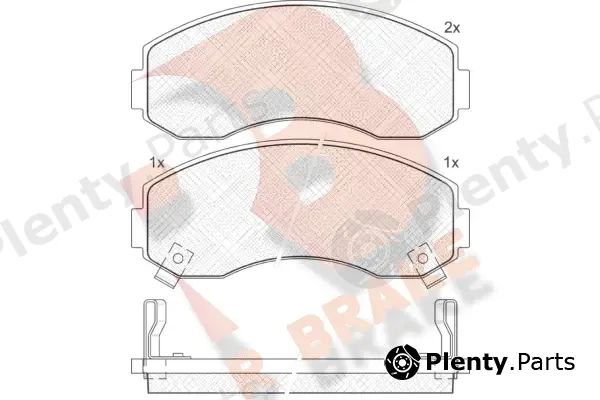 R Brake RB1224 — Brake Pad Set, disc brake