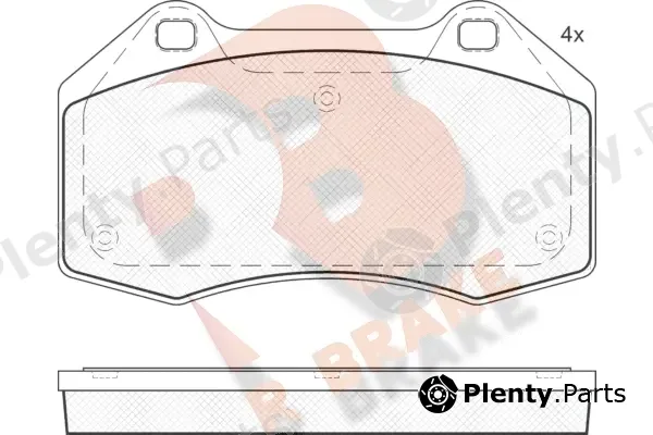 R Brake RB1679 — Brake Pad Set, disc brake