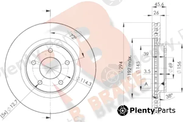 R Brake 78RBD24644 — Brake Disc