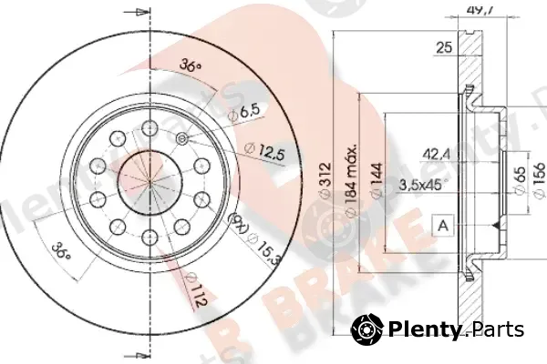 R Brake 78RBD25618 — Brake Disc