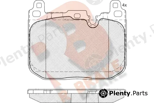 R Brake RB2093-208 — Brake Pad Set, disc brake