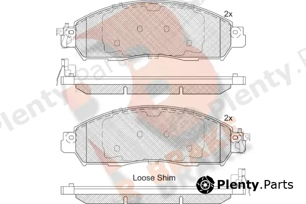 R Brake RB2249-203 — Brake Pad Set, disc brake